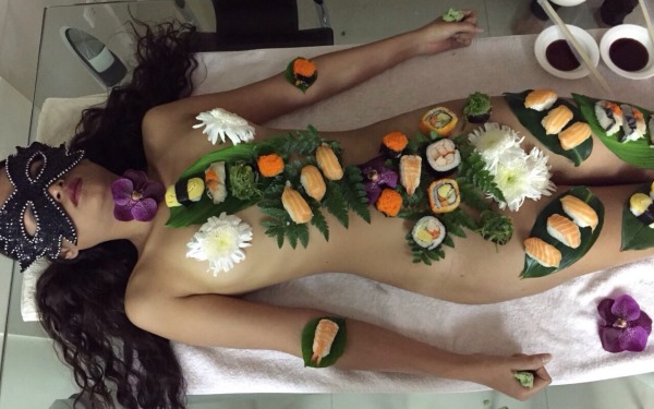 Naked Sushi Girl